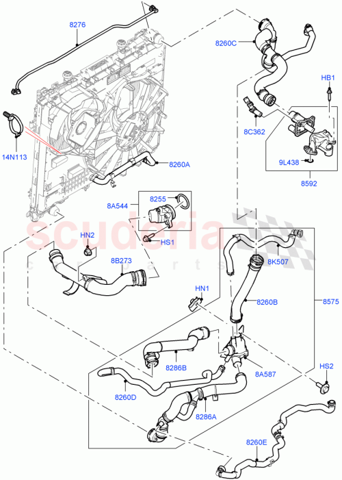 Part Diagram for Land Rover LR128619