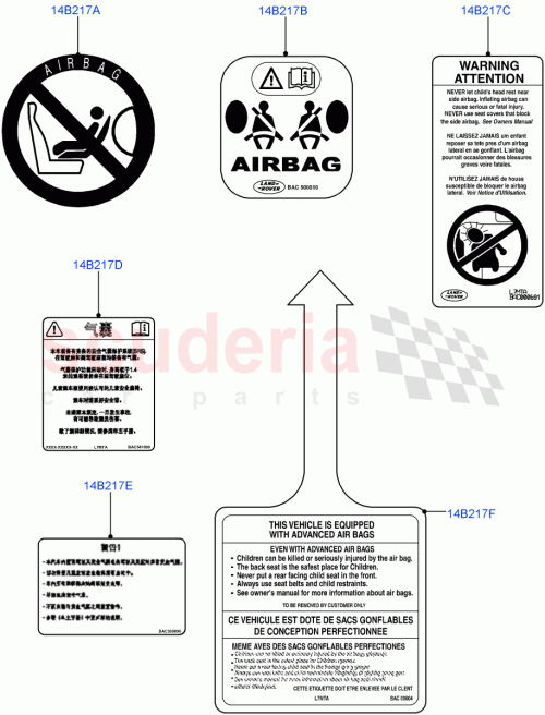 Part Diagram for Land Rover LR072837