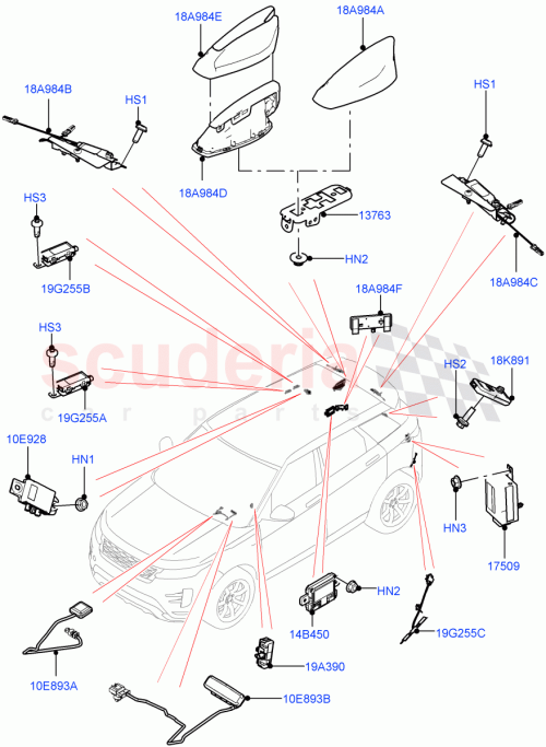 Part Diagram for Land Rover LR163155