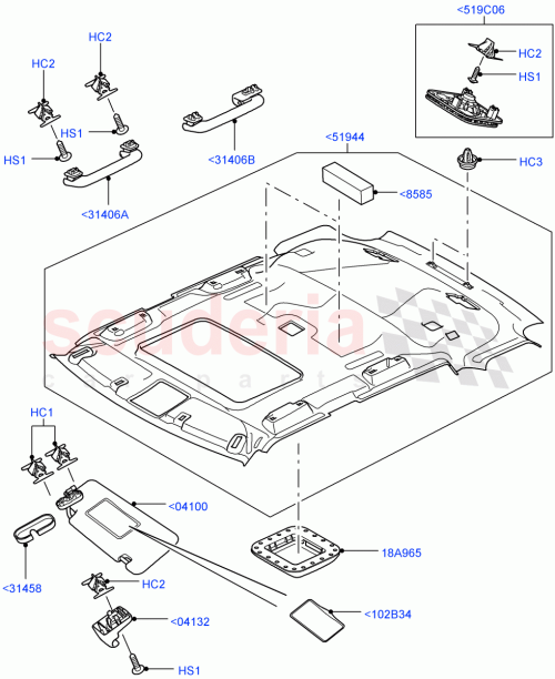 Part Diagram for Land Rover LR029927