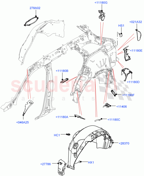 Part Diagram for Land Rover LR091749
