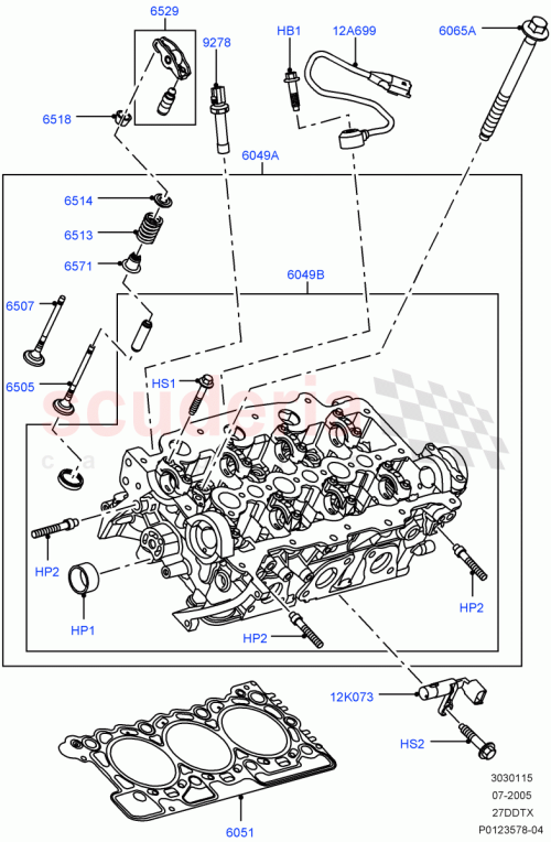 Part Diagram for Land Rover 1311281
