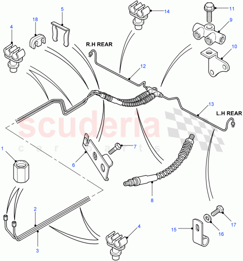 Part Diagram for Land Rover SGB501770