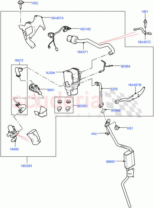 Part Diagram for Land Rover LR157776