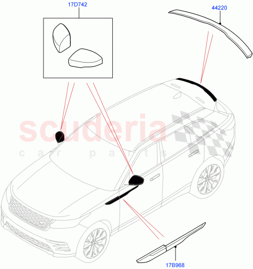 Part Diagram for Land Rover VPLYB0355
