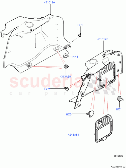 Part Diagram for Land Rover LR031782