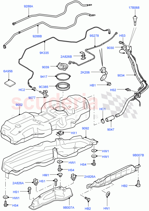 Part Diagram for Land Rover LR016263