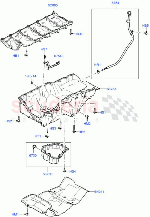 Part Diagram for Land Rover LR154773