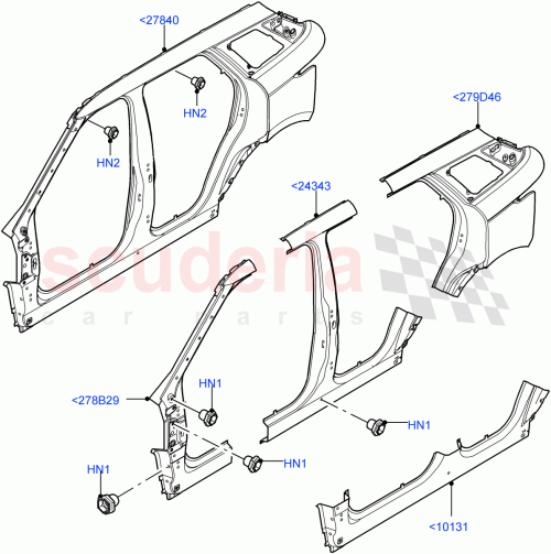 Part Diagram for Land Rover LR155783