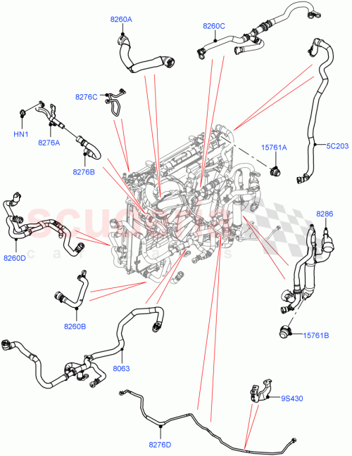 Part Diagram for Land Rover LR129408