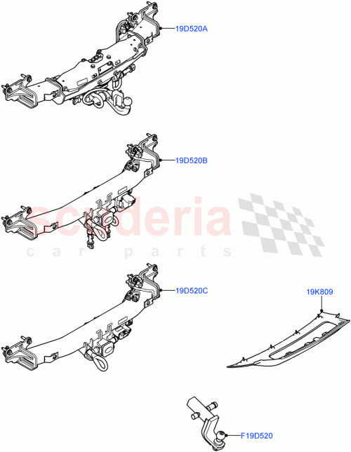 Part Diagram for Land Rover LR155010