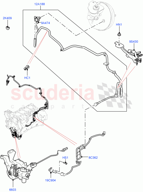 Part Diagram for Land Rover LR100577