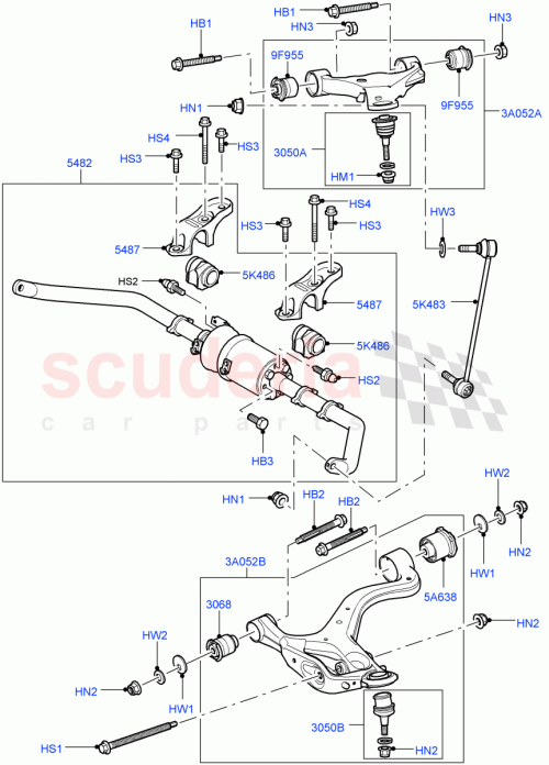 Part Diagram for Land Rover RBJ501500
