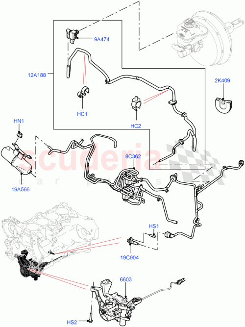 Part Diagram for Land Rover LR082299