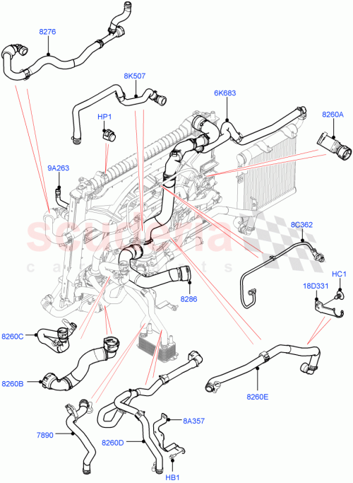 Part Diagram for Land Rover LR091781