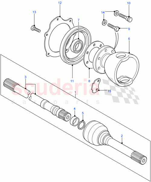 Part Diagram for Land Rover UYG500040