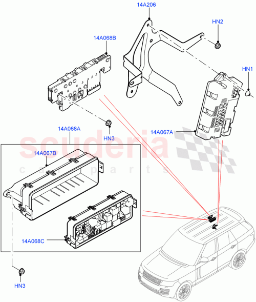 Part Diagram for Land Rover LR092944
