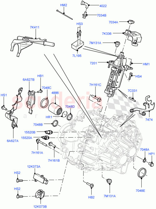 Part Diagram for Land Rover LR000771