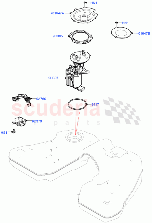 Part Diagram for Land Rover LR152287