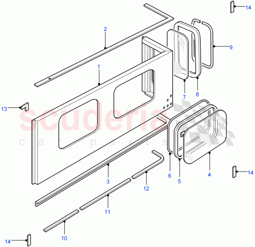 Part Diagram for Land Rover MXC3681