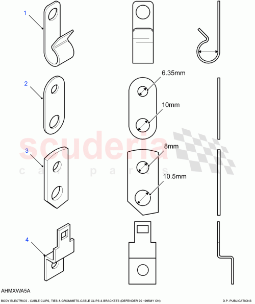 Part Diagram for Land Rover AMR1935