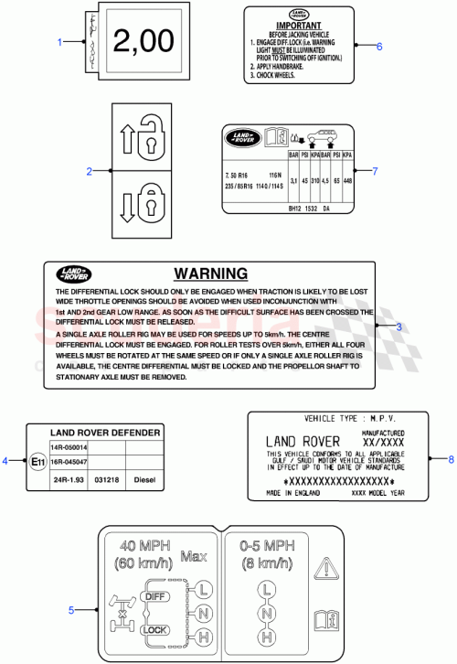 Part Diagram for Land Rover LR023779
