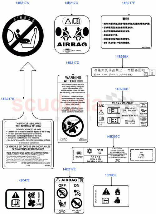 Part Diagram for Land Rover LR025307