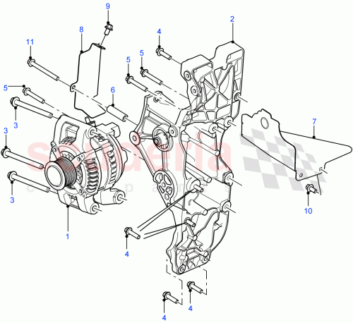 Part Diagram for Land Rover LR029990