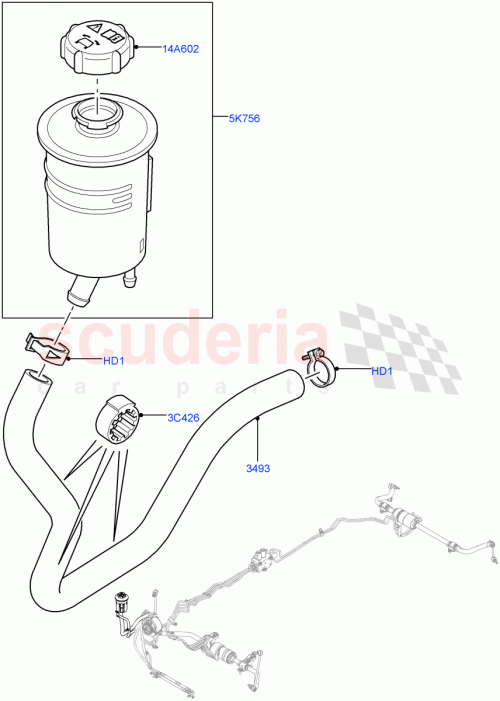 Part Diagram for Land Rover RQF500010