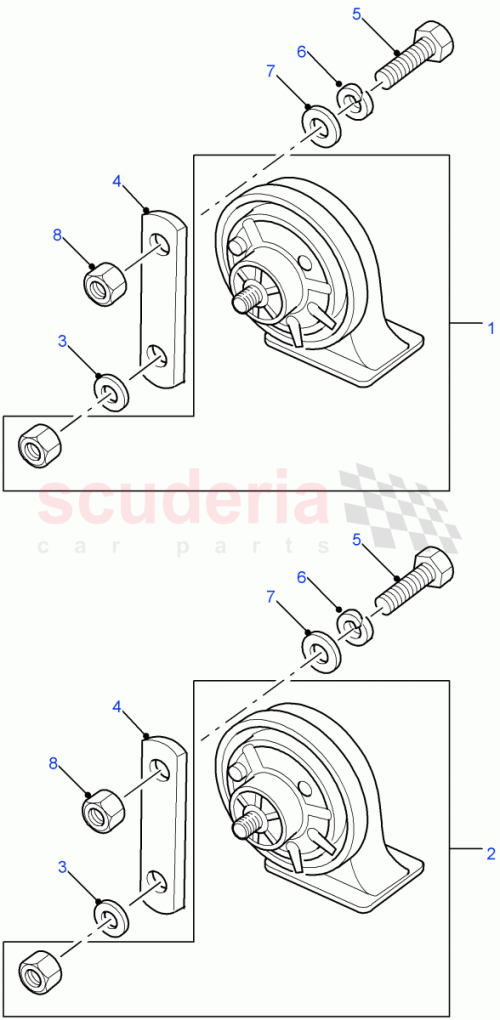 Part Diagram for Land Rover ASU710060