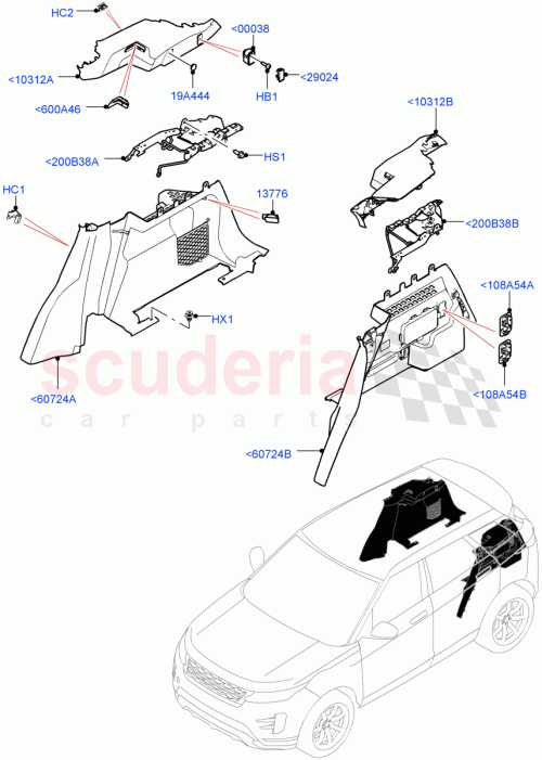 Part Diagram for Land Rover LR155472