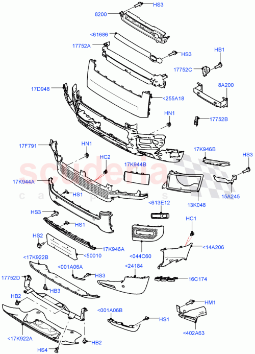 Part Diagram for Land Rover LR153922