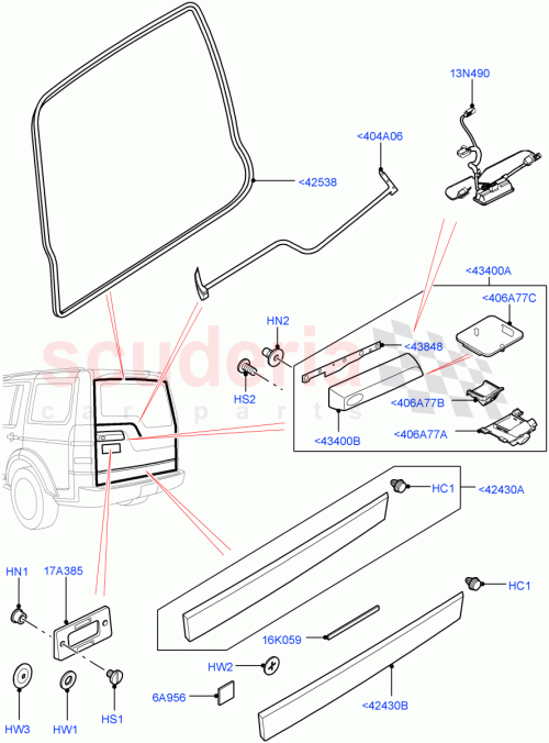 Part Diagram for Land Rover CKE500120
