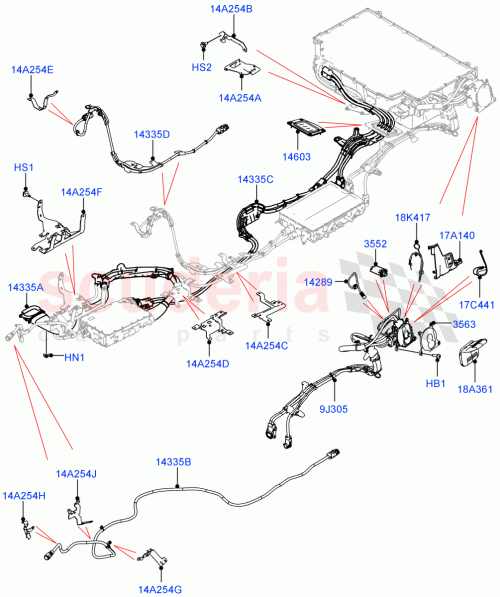 Part Diagram for Land Rover LR144343