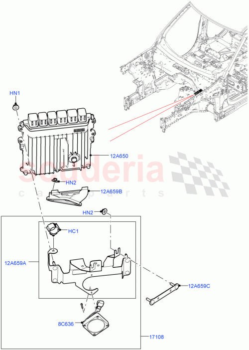 Part Diagram for Land Rover LR012711