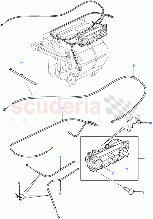 Part Diagram for Land Rover YQR500260