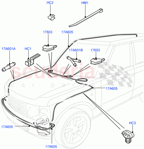 Part Diagram for Land Rover YYE000050