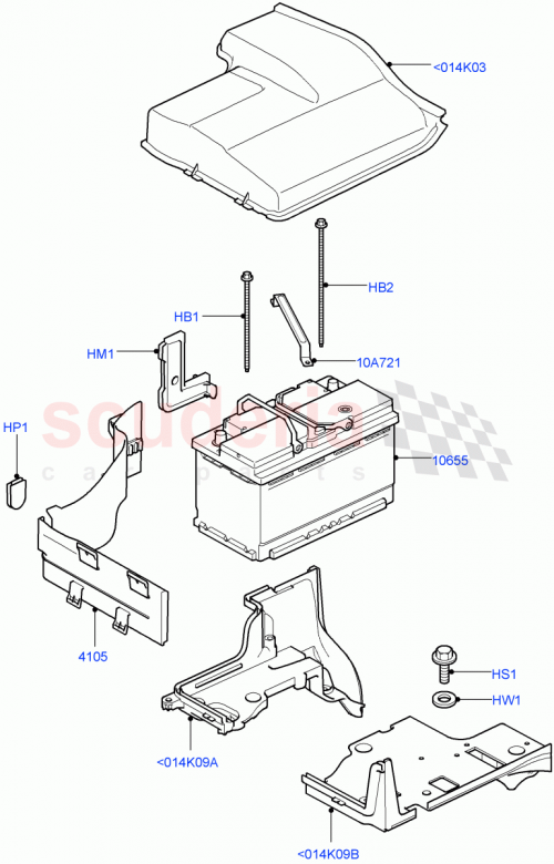 Part Diagram for Land Rover YGD500030