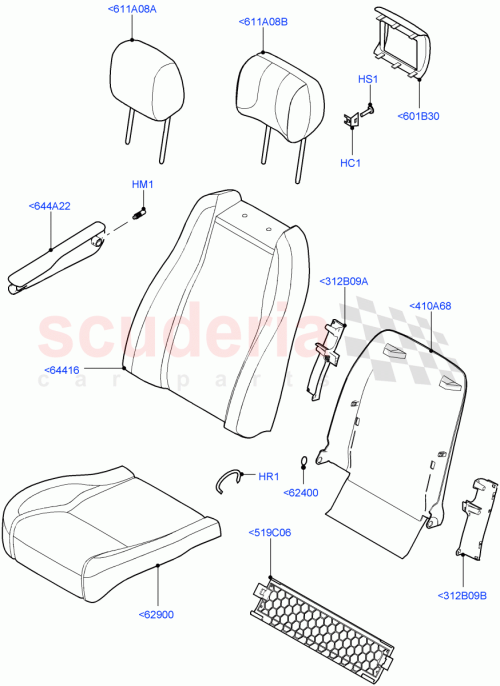 Part Diagram for Land Rover LR058263