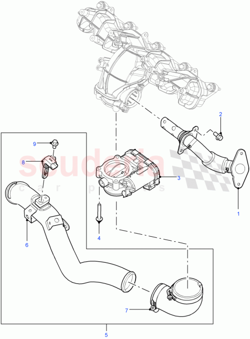 Part Diagram for Land Rover LR030010