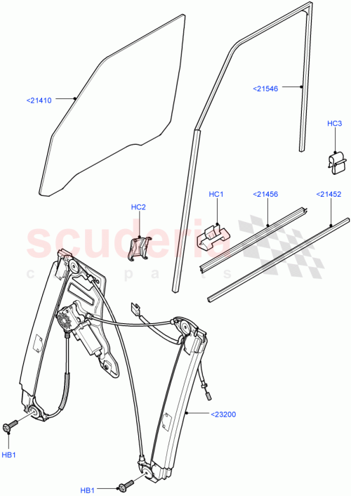 Part Diagram for Land Rover CGE500700