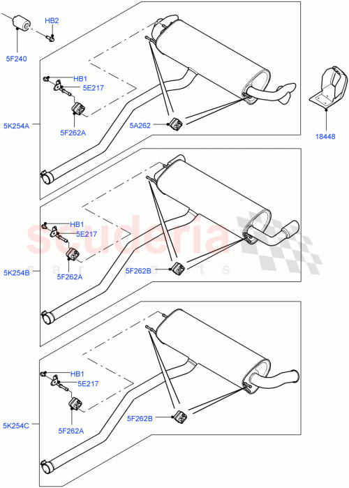 Part Diagram for Land Rover LR056999