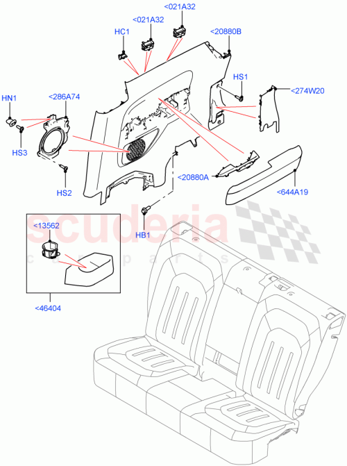 Part Diagram for Land Rover LR104202
