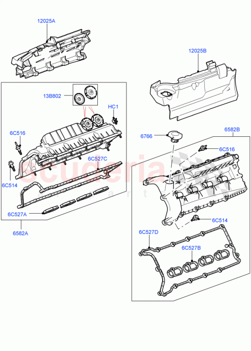 Part Diagram for Land Rover LR010780