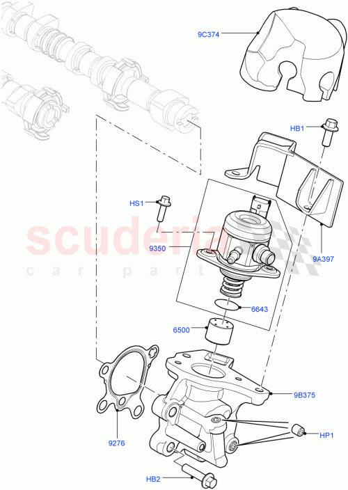 Part Diagram for Land Rover LR076513