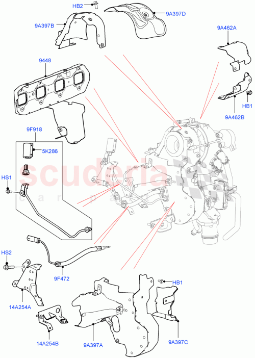 Part Diagram for Land Rover LR124570