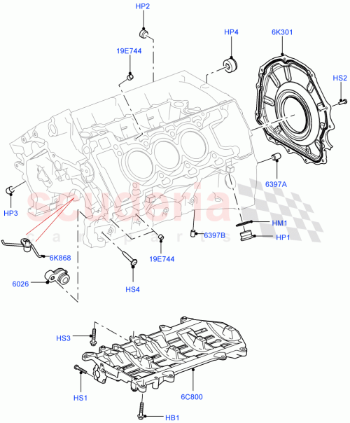 Part Diagram for Land Rover LR111116
