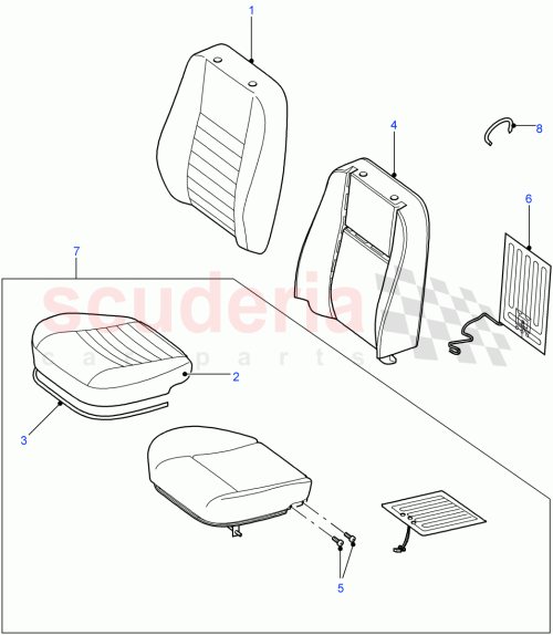 Part Diagram for Land Rover MTC9962
