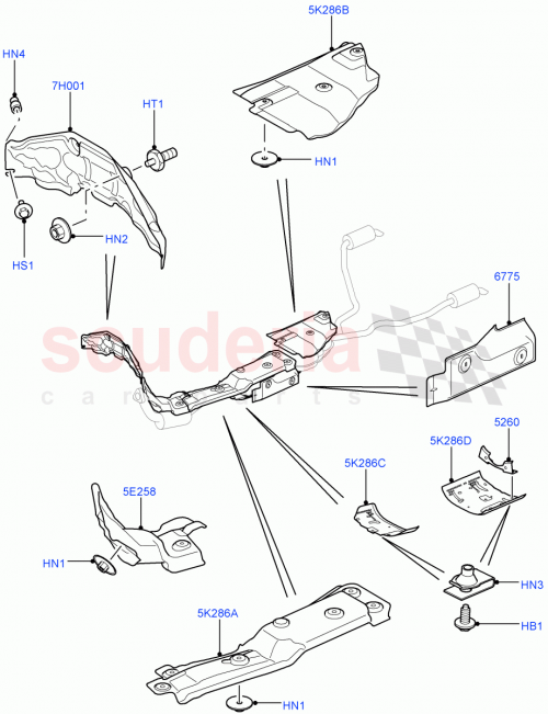 Part Diagram for Land Rover LR020125