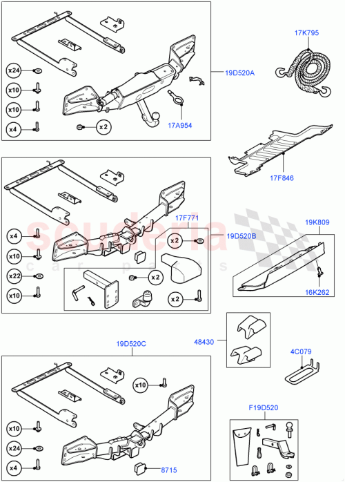 Part Diagram for Land Rover VPLGB0154